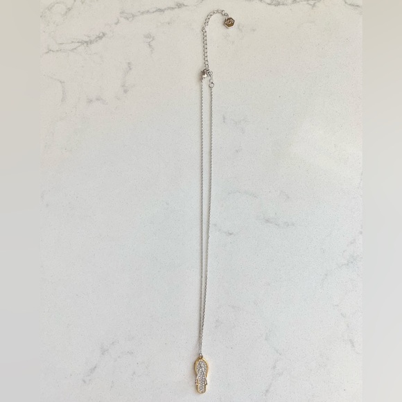 Touchstone Crystal Flip Flop Necklace - Picture 4 of 5